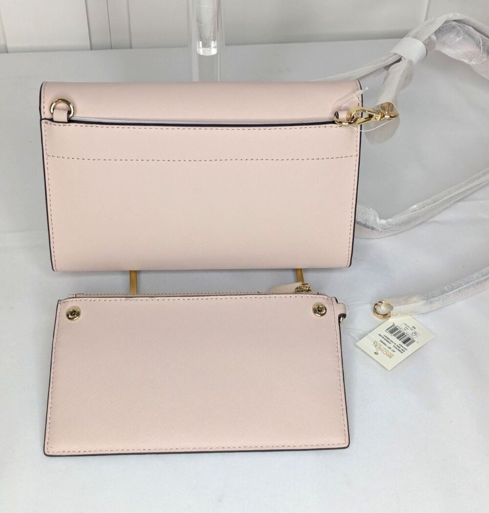 Michael Kors Jet Set Travel 3 in 1 Leather Crossbody - Powder Pink, NWT - Picture 2 of 8